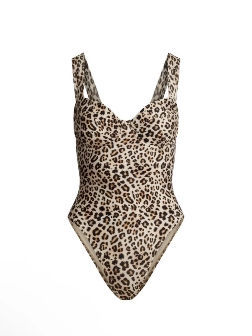 🐆✨ SKIMS Champagne Leopard Print One-Piece Swimsuit | Size XXSmall | NWT